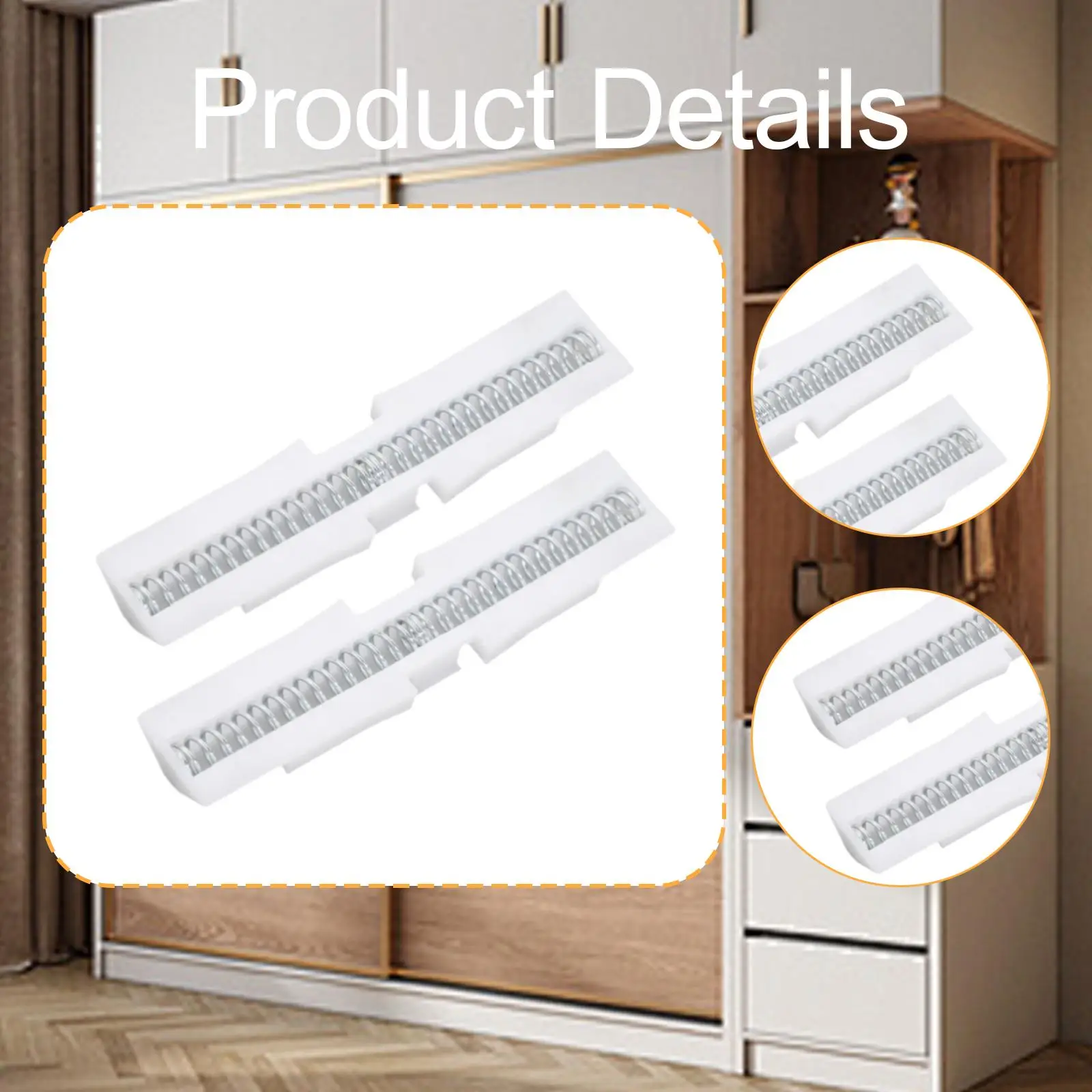 2x Bifold Door Slide Guide Repair Easy Installation Versatile Tool for Folding Doors Bifold Door Spring Slide Rail for Top Mount
2x Bifold Door Slide Guide Repair Easy Installation Versatile Tool for Folding Doors Bifold Door Spring Slide Rail for Top Mount
