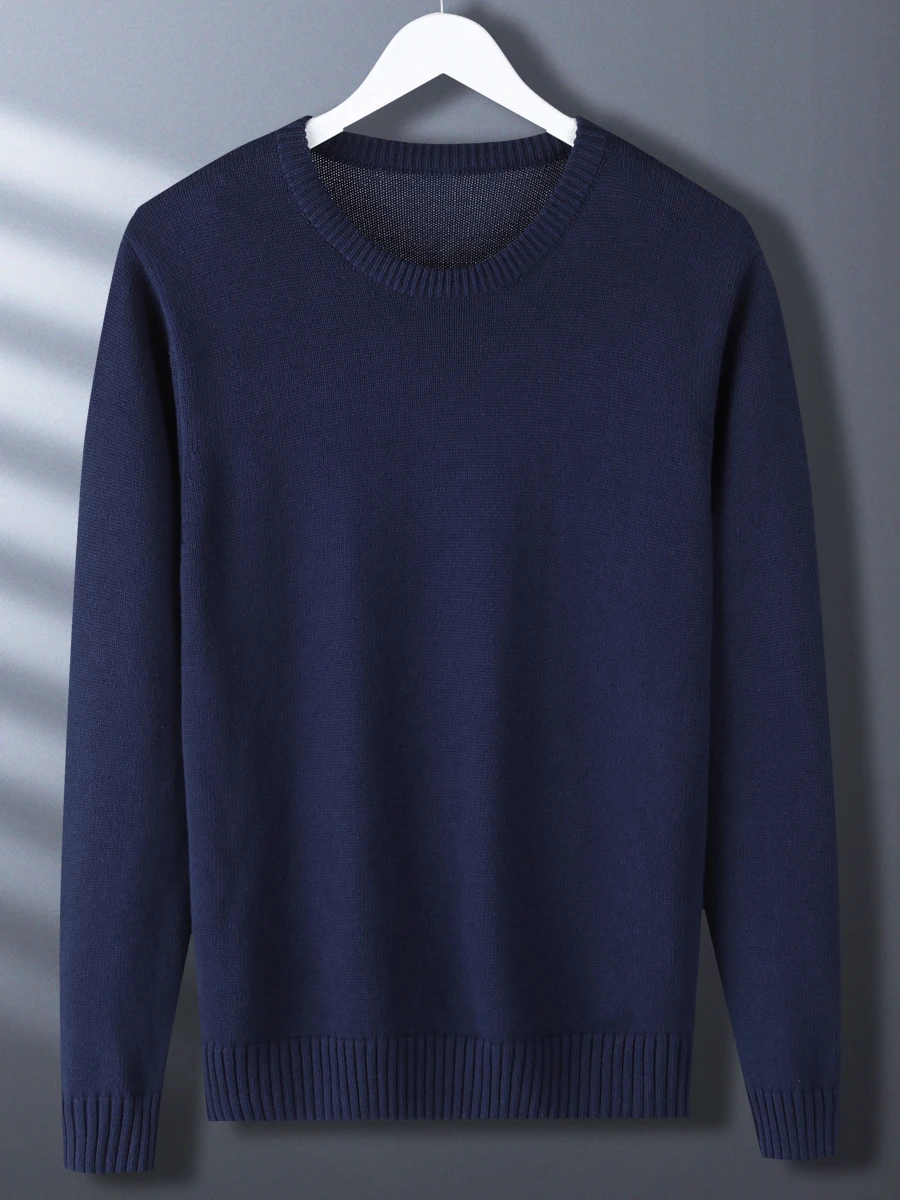 Men's round Ne Knitted Sweater Long Sve Pure Color Inner Wear Anti-Ball Winter Faion Casual Comfortable Cotton Sweater
Men's round Ne Knitted Sweater Long Sve Pure Color Inner Wear Anti-Ball Winter Faion Casual Comfortable Cotton Sweater