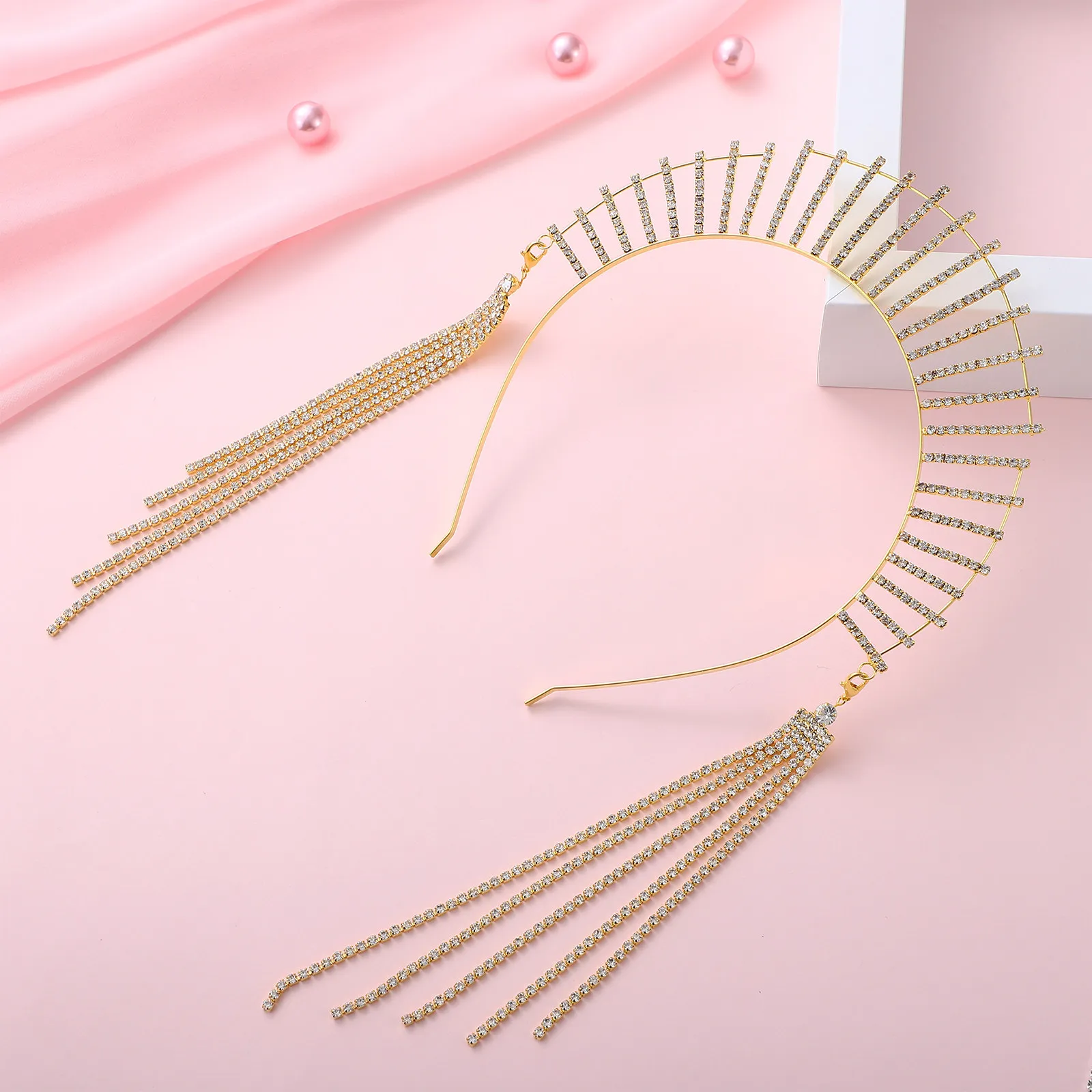 2Pcs Rhinestones Crown Headpiece for Women Elegant Goddess Tiara Hairband Wedding Engagement Festival Photo Crown Accessory
2Pcs Rhinestones Crown Headpiece for Women Elegant Goddess Tiara Hairband Wedding Engagement Festival Photo Crown Accessory