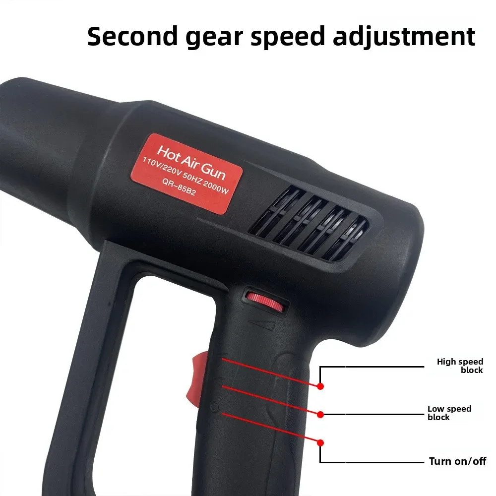 QR-85B2 2000W hot air gun drying gun constant temperature car film baking gun two-speed temperature regulation hot air fan TOOL
QR-85B2 2000W hot air gun drying gun constant temperature car film baking gun two-speed temperature regulation hot air fan TOOL