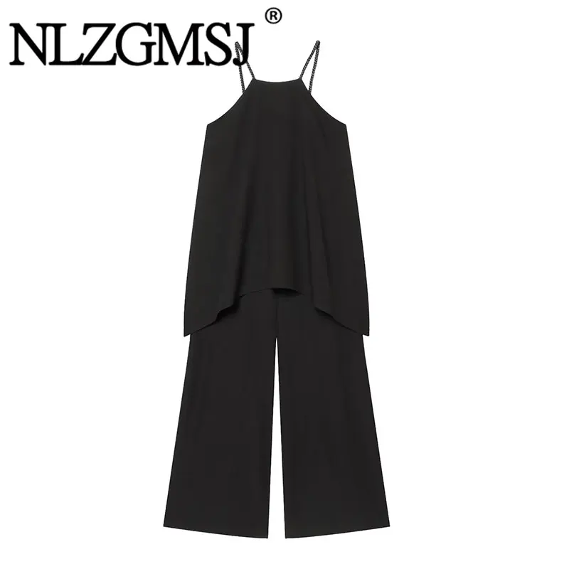 Nlzgmsj 2026 Summer Women Halter Neck Sleeveless Asymmetric Irregular Hem Wide Leg Casual Loose Jumpsuit
Nlzgmsj 2026 Summer Women Halter Neck Sleeveless Asymmetric Irregular Hem Wide Leg Casual Loose Jumpsuit