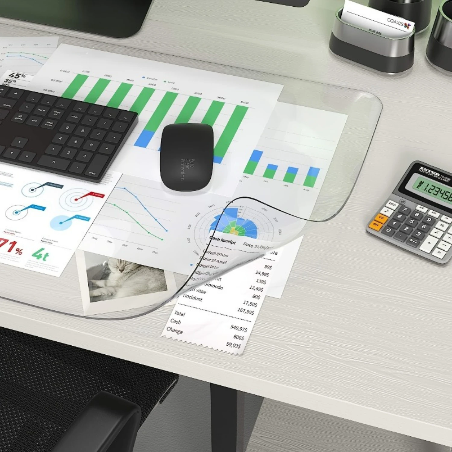 Eco-Friendly Clear Desk Pad 23.6X15.7In - Heat Resistant, Waterproof Pvc With Round Edges, Durable Anti-Static Writing Mat
Eco-Friendly Clear Desk Pad 23.6X15.7In - Heat Resistant, Waterproof Pvc With Round Edges, Durable Anti-Static Writing Mat