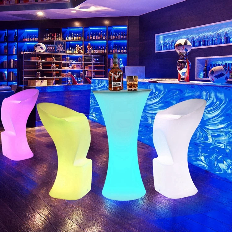 Fashion design Luminous table outdoor bar table chairs high foot table creative light small waist cocktail table for reception
Fashion design Luminous table outdoor bar table chairs high foot table creative light small waist cocktail table for reception