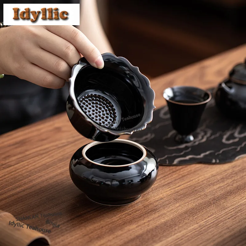 Purple Gold Glaze Jianshui Washing Cup Bowl Writing-brush Washer Tea Garbage Can Tea Residue Barrel Chaxi For Tea Ornaments Gift
Purple Gold Glaze Jianshui Washing Cup Bowl Writing-brush Washer Tea Garbage Can Tea Residue Barrel Chaxi For Tea Ornaments Gift