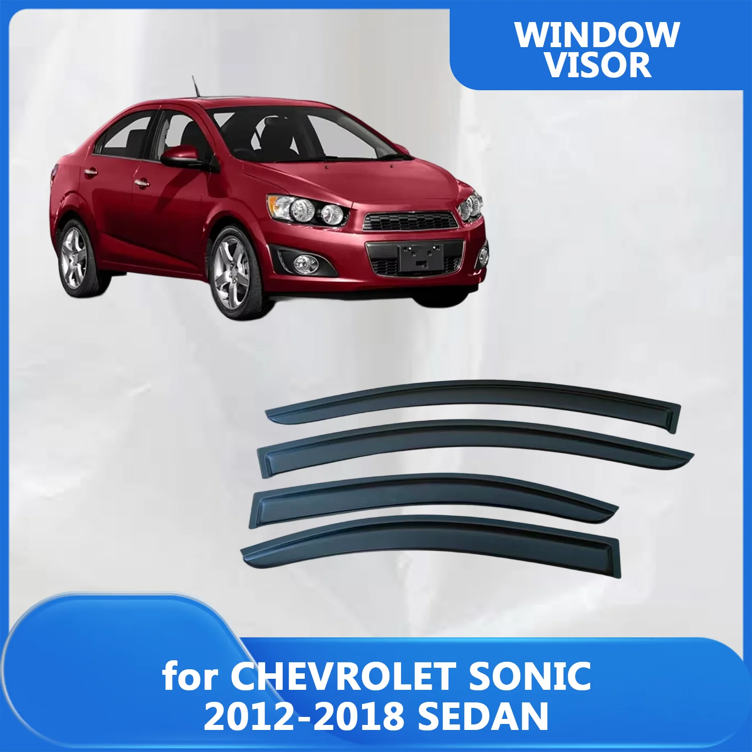 Window Visor for CHEVROLET SONIC 2012-2016 2017 2018 SEDAN Wind Deflectors Rain Guards Door Visor Vent Shades Ventvisor Exterior
Window Visor for CHEVROLET SONIC 2012-2016 2017 2018 SEDAN Wind Deflectors Rain Guards Door Visor Vent Shades Ventvisor Exterior