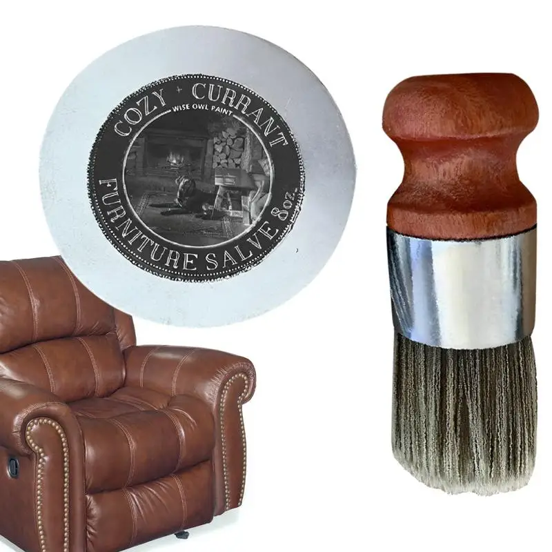 Leather Salve for Furniture Cleaning Products Polish and Repair Coating Revives Smooth Leather with Brush Natural Conditioner
Leather Salve for Furniture Cleaning Products Polish and Repair Coating Revives Smooth Leather with Brush Natural Conditioner