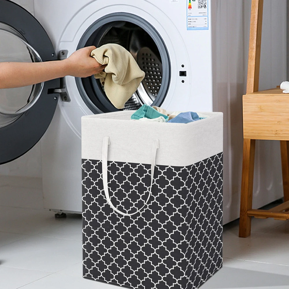 Home Bathroom Foldable Laundry Basket Dirty Laundry Storage Bucket with Printed Pattern for Bedroom, Living Room, Toy Storage
Home Bathroom Foldable Laundry Basket Dirty Laundry Storage Bucket with Printed Pattern for Bedroom, Living Room, Toy Storage