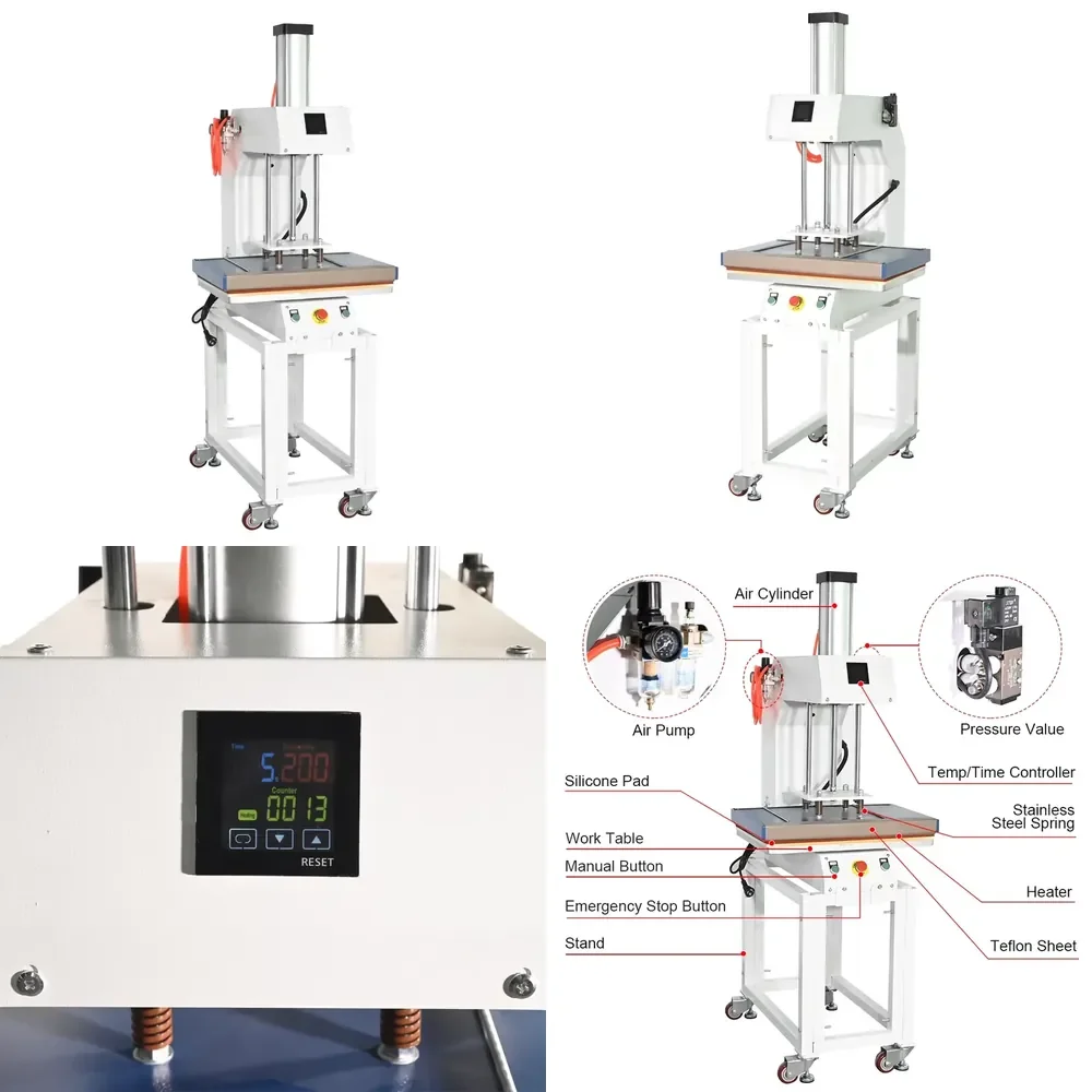 40x60cm (16"x24") Single Station Manual Heat Press Machine, Sublimation Transfer Press for T Shirt Fabric Textile
40x60cm (16"x24") Single Station Manual Heat Press Machine, Sublimation Transfer Press for T Shirt Fabric Textile