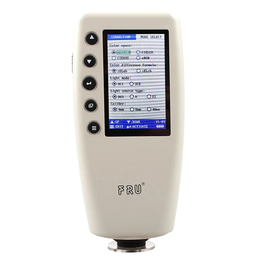 WR18 Digital Color Meter Tester Colorimeter Measurement Interval 0.5 Sec Measurement Range L: 0 to 100
WR18 Digital Color Meter Tester Colorimeter Measurement Interval 0.5 Sec Measurement Range L: 0 to 100