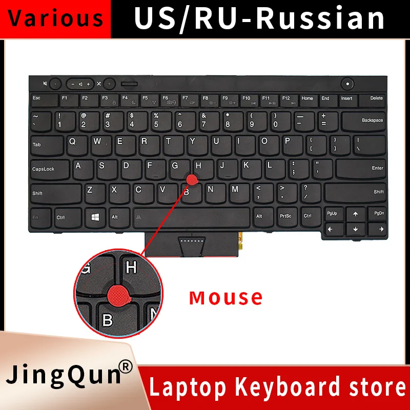 Laptop Replacement Keyboard for Lenovo ThinkPad T430 T430S X230 X230T T530 L430 L530 04Y0490 04X1277 04X1315 USA/Russia Layout
Laptop Replacement Keyboard for Lenovo ThinkPad T430 T430S X230 X230T T530 L430 L530 04Y0490 04X1277 04X1315 USA/Russia Layout