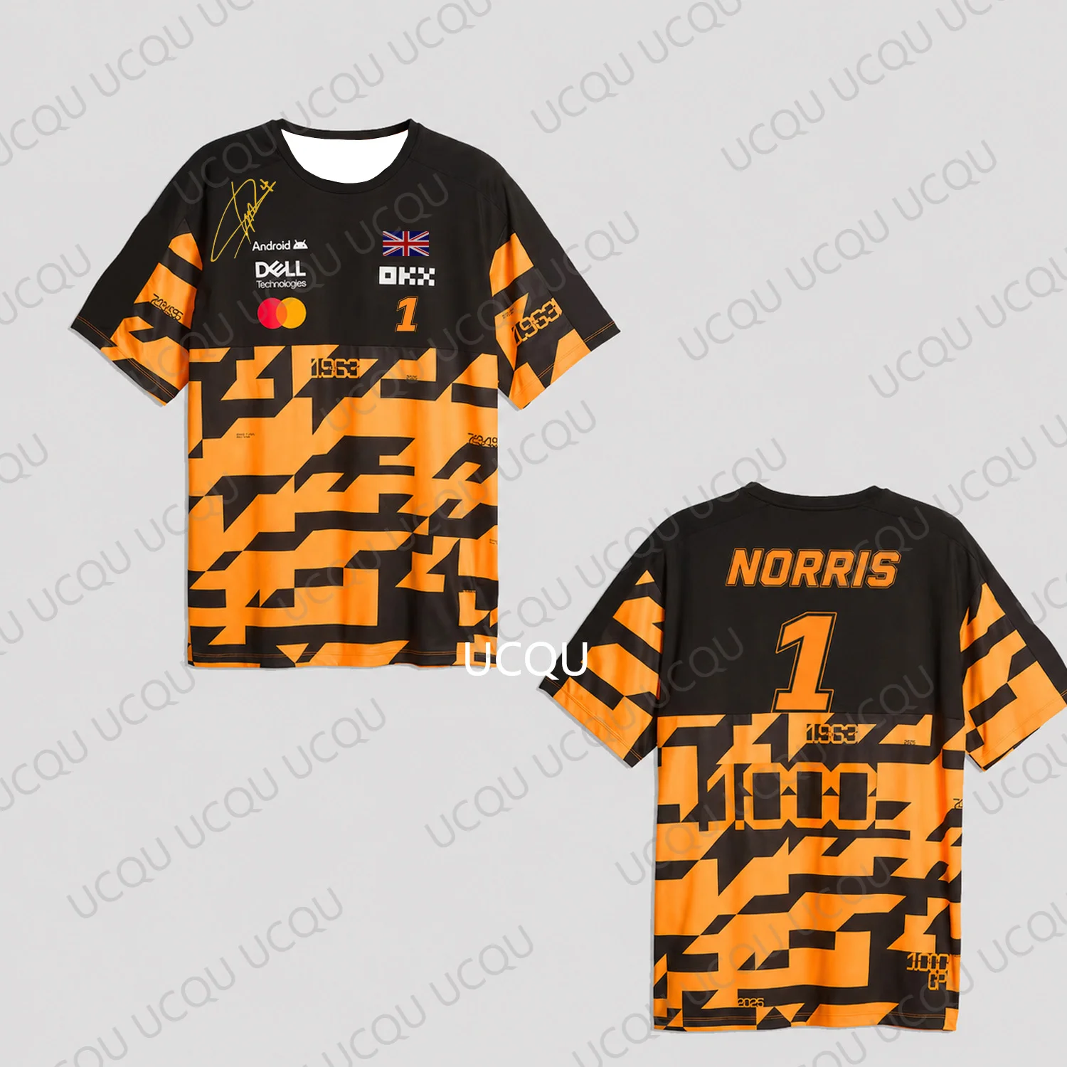 Lando Norris 1 1000th Race Replica T Shirt Orange Black Racing Fan Tee Motorsport Short Sleeve Casual Top Adult/kids
Lando Norris 1 1000th Race Replica T Shirt Orange Black Racing Fan Tee Motorsport Short Sleeve Casual Top Adult/kids