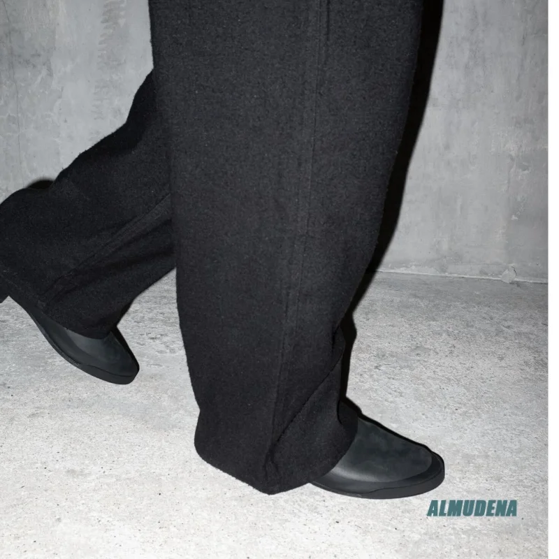 Men Minimalist Black Loafers Elastic Ruched Collar Two Ways Wear Flat Shoes Foldable Heel Daily Commute Casual Fashion Shoes
Men Minimalist Black Loafers Elastic Ruched Collar Two Ways Wear Flat Shoes Foldable Heel Daily Commute Casual Fashion Shoes