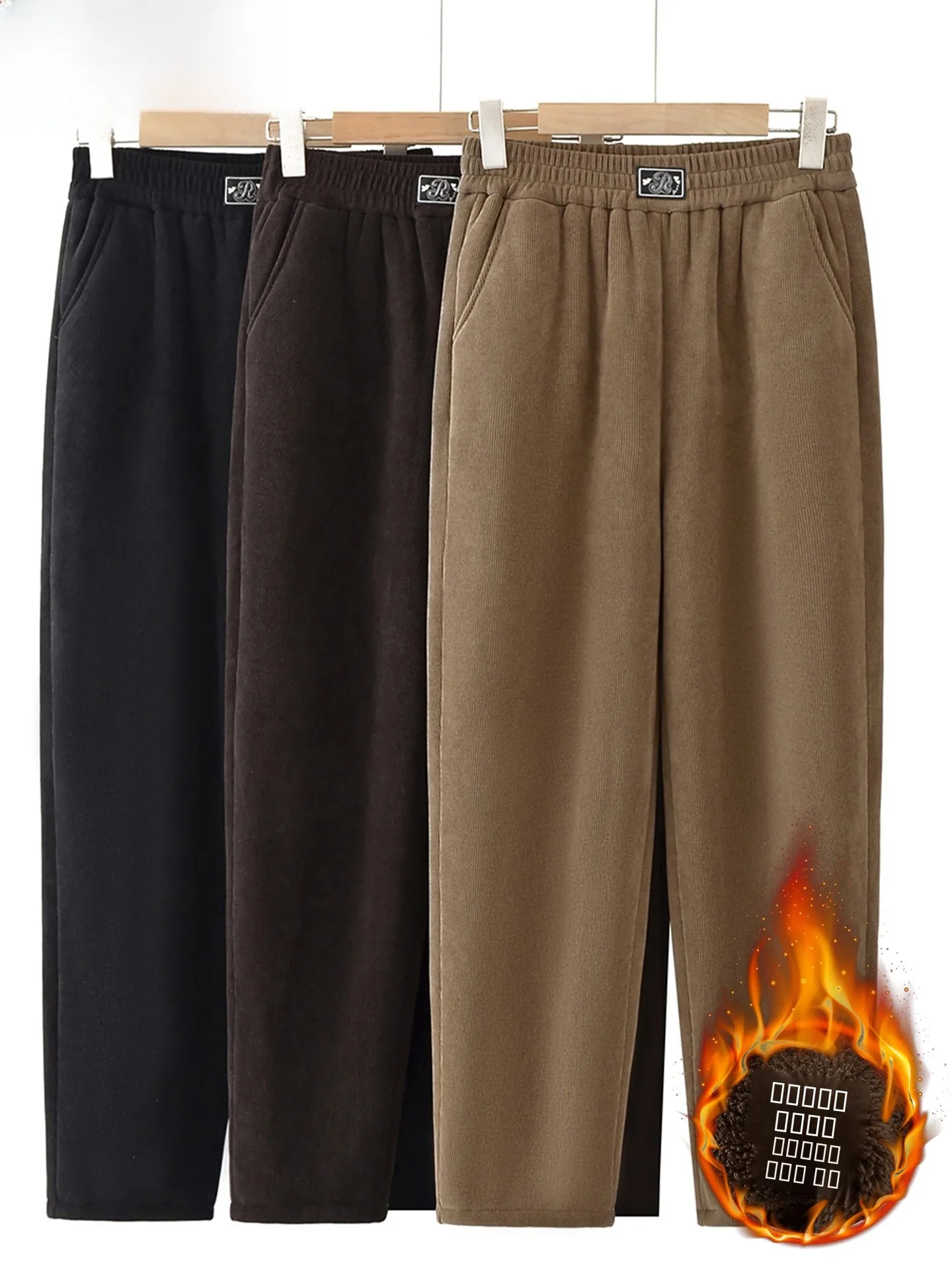 Утепленные вельветовые брюки прямого кроя на флисовой подкладке для женщин среднего и старшего возраста, теплые хлопковые брюки для осени и зимы
Утепленные вельветовые брюки прямого кроя на флисовой подкладке для женщин среднего и старшего возраста, теплые хлопковые брюки для осени и зимы