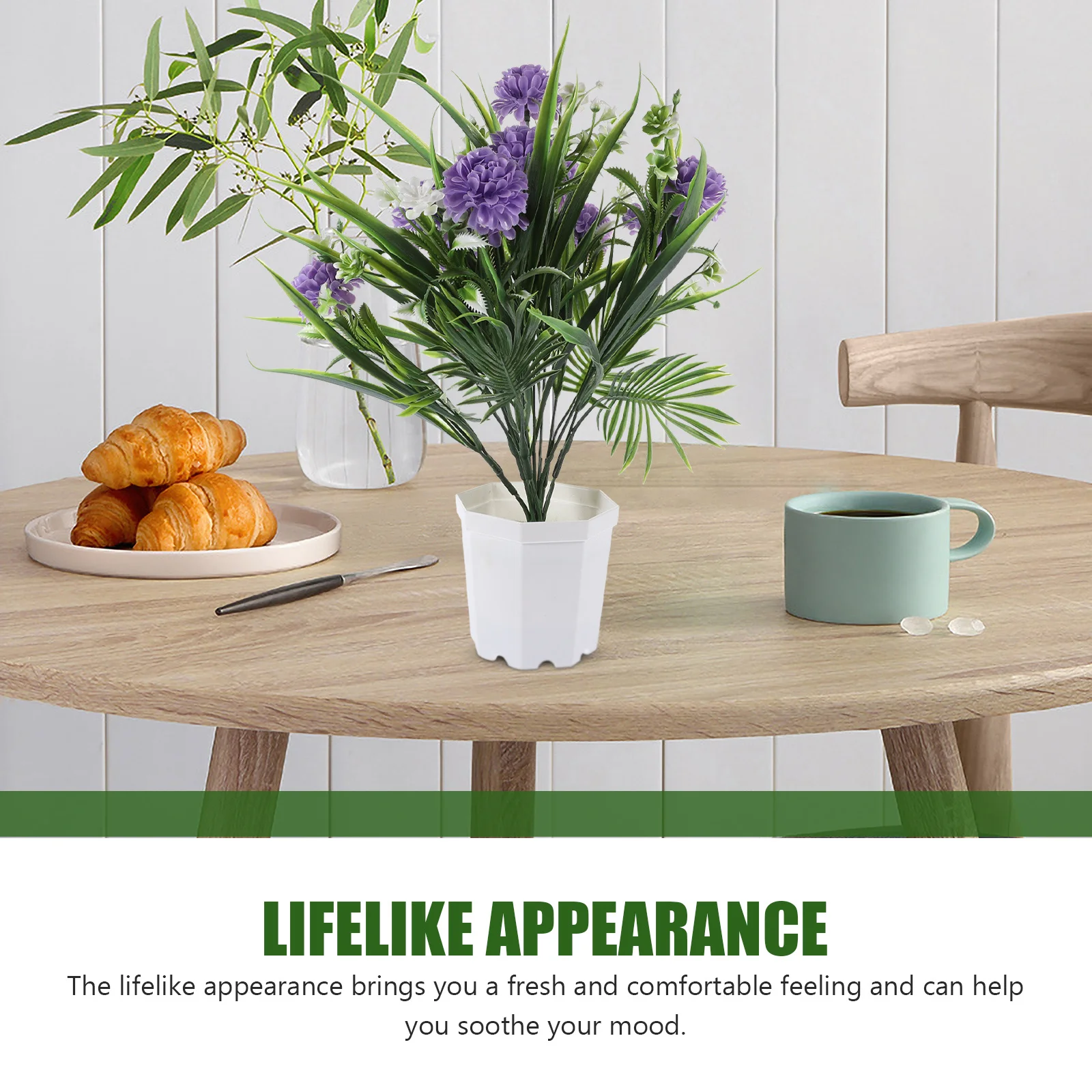 Fake Bonsai Artificial Flower in Pot Lifelike Faux Potted Plant Plastic Decoration Living Room Office Tabletop Simulated 
Fake Bonsai Artificial Flower in Pot Lifelike Faux Potted Plant Plastic Decoration Living Room Office Tabletop Simulated