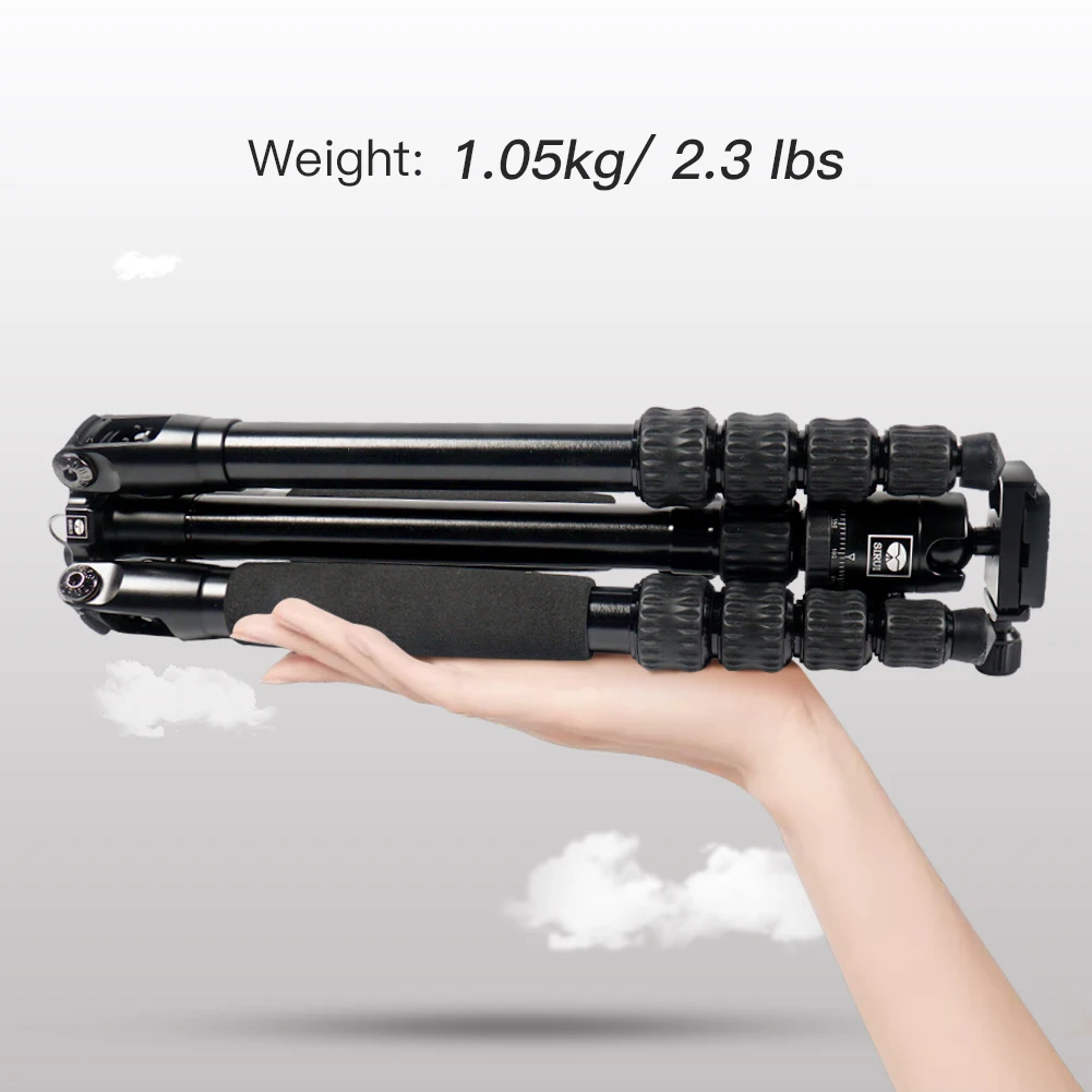 SIRUI Traveler 5A Aluminium Traveler Tripod With 360° Panoramic Ball-Head Max Load 4kg Camera Tripod For DSLR SLR Digital Camera
SIRUI Traveler 5A Aluminium Traveler Tripod With 360° Panoramic Ball-Head Max Load 4kg Camera Tripod For DSLR SLR Digital Camera