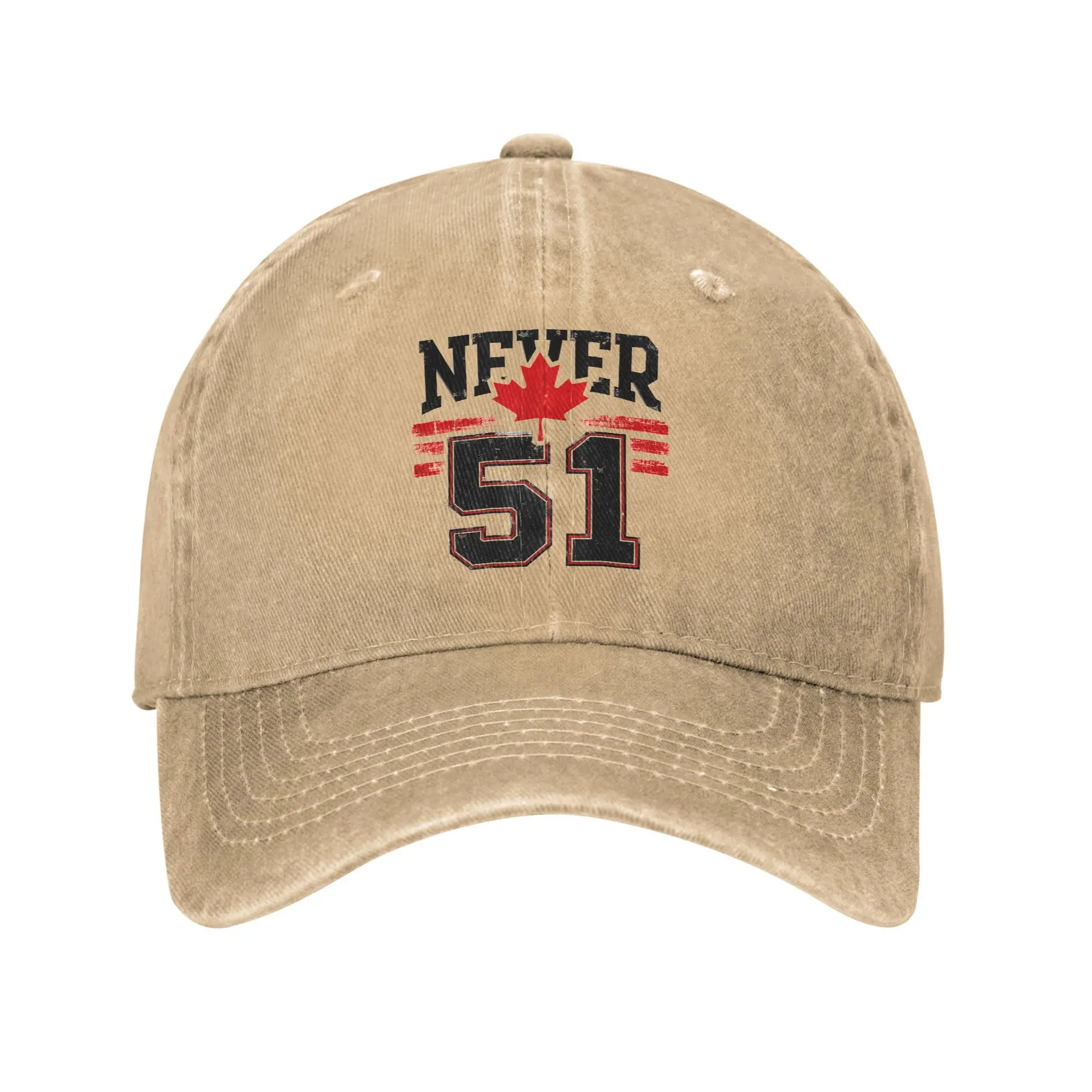 Never 51st State Canada Maple Leaf Men Women Baseball Caps Vintage Canadian Distressed Washed Hat Outdoor Adjustable Fit Sun Cap
Never 51st State Canada Maple Leaf Men Women Baseball Caps Vintage Canadian Distressed Washed Hat Outdoor Adjustable Fit Sun Cap