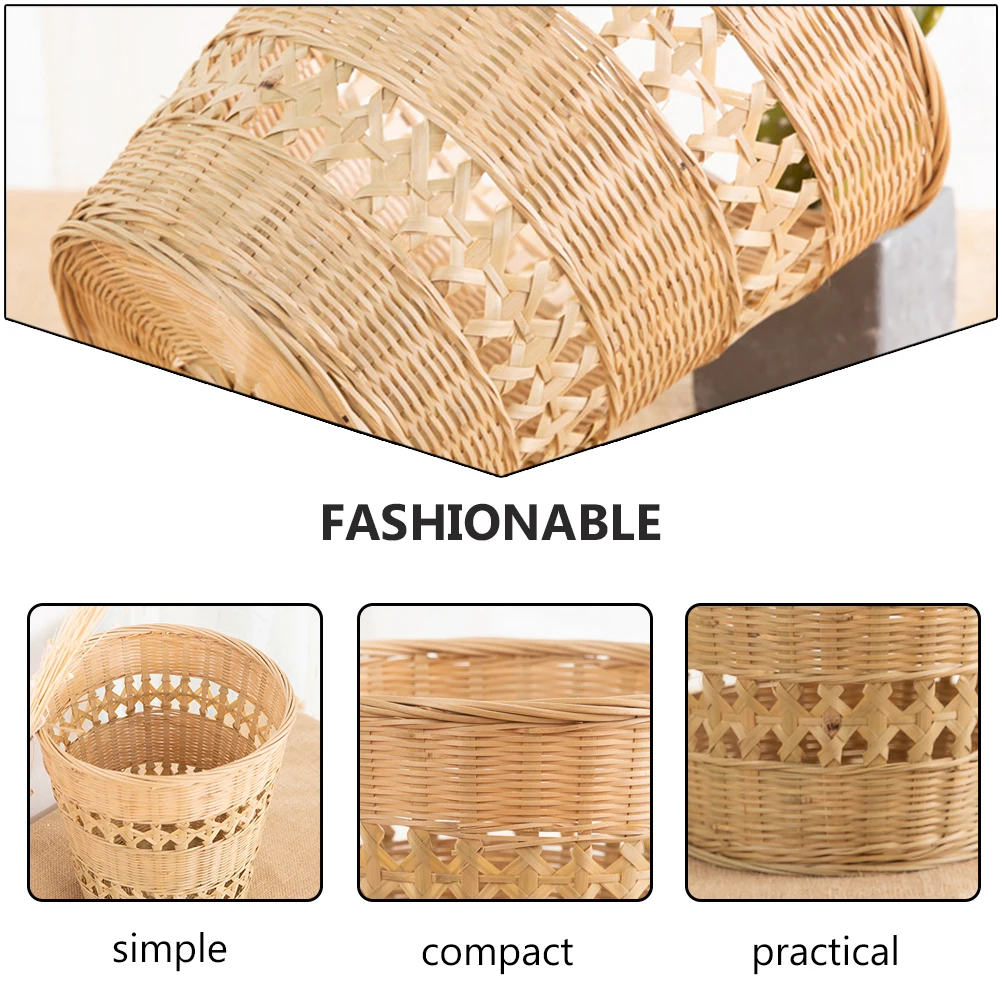 Bamboo Trash Can Woven Rubbish Basket Retro Storage Container Bathroom Waste Bin Eco Friendly Compact Design Home Use
Bamboo Trash Can Woven Rubbish Basket Retro Storage Container Bathroom Waste Bin Eco Friendly Compact Design Home Use