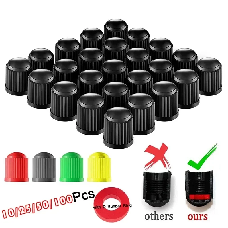 Universal Stem Covers Tire Stem Valve Caps with O Rubber Ring Cars, SUVs, Bike and Bicycle, Trucks, Motorcycles
Universal Stem Covers Tire Stem Valve Caps with O Rubber Ring Cars, SUVs, Bike and Bicycle, Trucks, Motorcycles