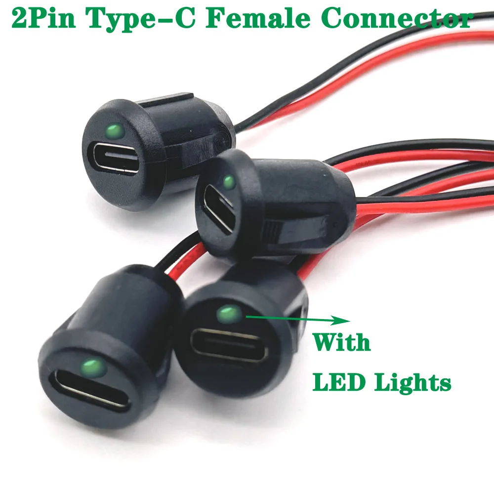 1/10pc USB Type C Input type Charging Socket With LED lights Plate 2pin Waterproof USB-C Power Port TYPE-C Female Connector Jack
1/10pc USB Type C Input type Charging Socket With LED lights Plate 2pin Waterproof USB-C Power Port TYPE-C Female Connector Jack