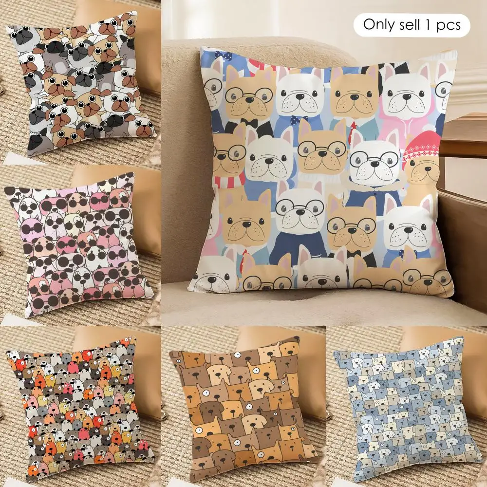 Cute cartoon Dog Face pattern Cushion Cover Silky Short Plush Invisible Zipper Dustproof Sofa Pillow Case for Home Decor
Cute cartoon Dog Face pattern Cushion Cover Silky Short Plush Invisible Zipper Dustproof Sofa Pillow Case for Home Decor