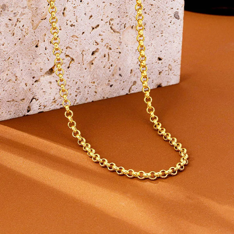 Luxury 24K 9999 Pure Gold real gold Simple plain O-ring bracelet
Luxury 24K 9999 Pure Gold real gold Simple plain O-ring bracelet