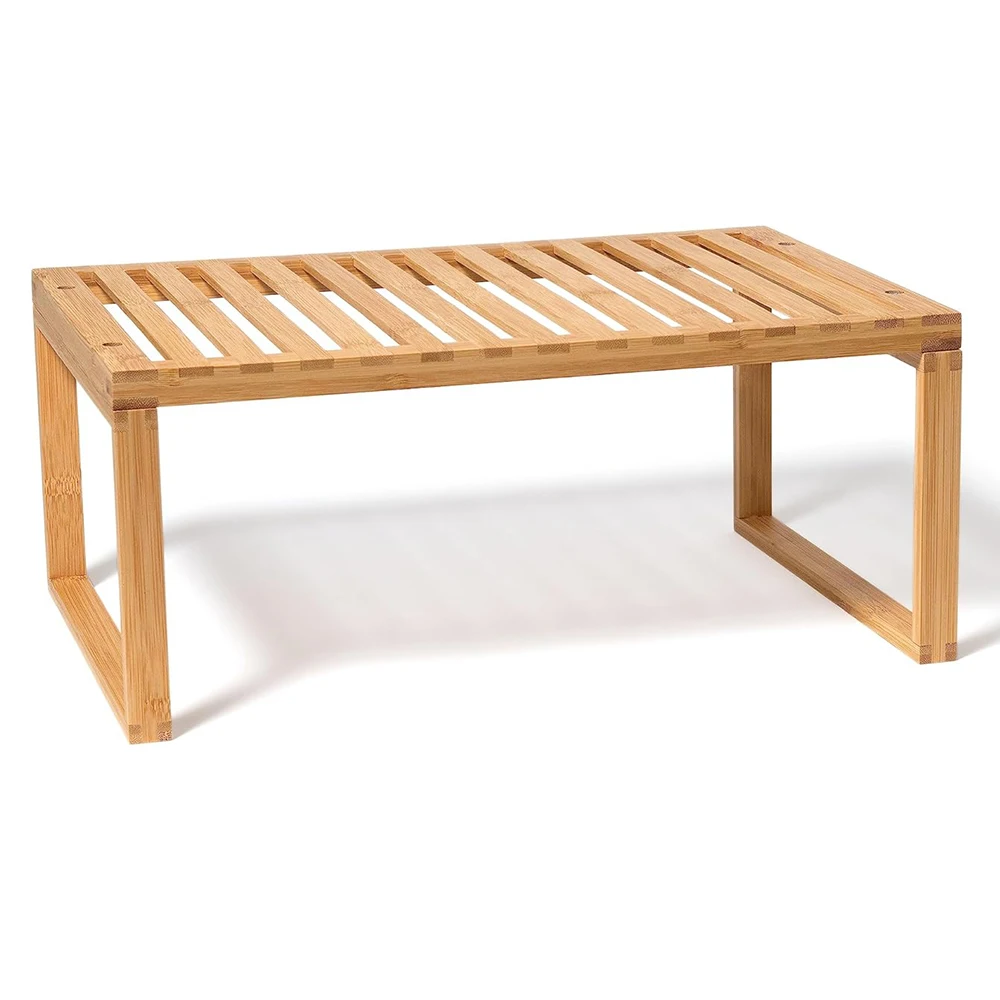 Kitchen Cabinet Organizer,15.625"x10"x6.25" Bamboo Shelf Organizer for Counter Top,Wood Shelf Riser for Pantry Bathroom Cupboard
Kitchen Cabinet Organizer,15.625"x10"x6.25" Bamboo Shelf Organizer for Counter Top,Wood Shelf Riser for Pantry Bathroom Cupboard