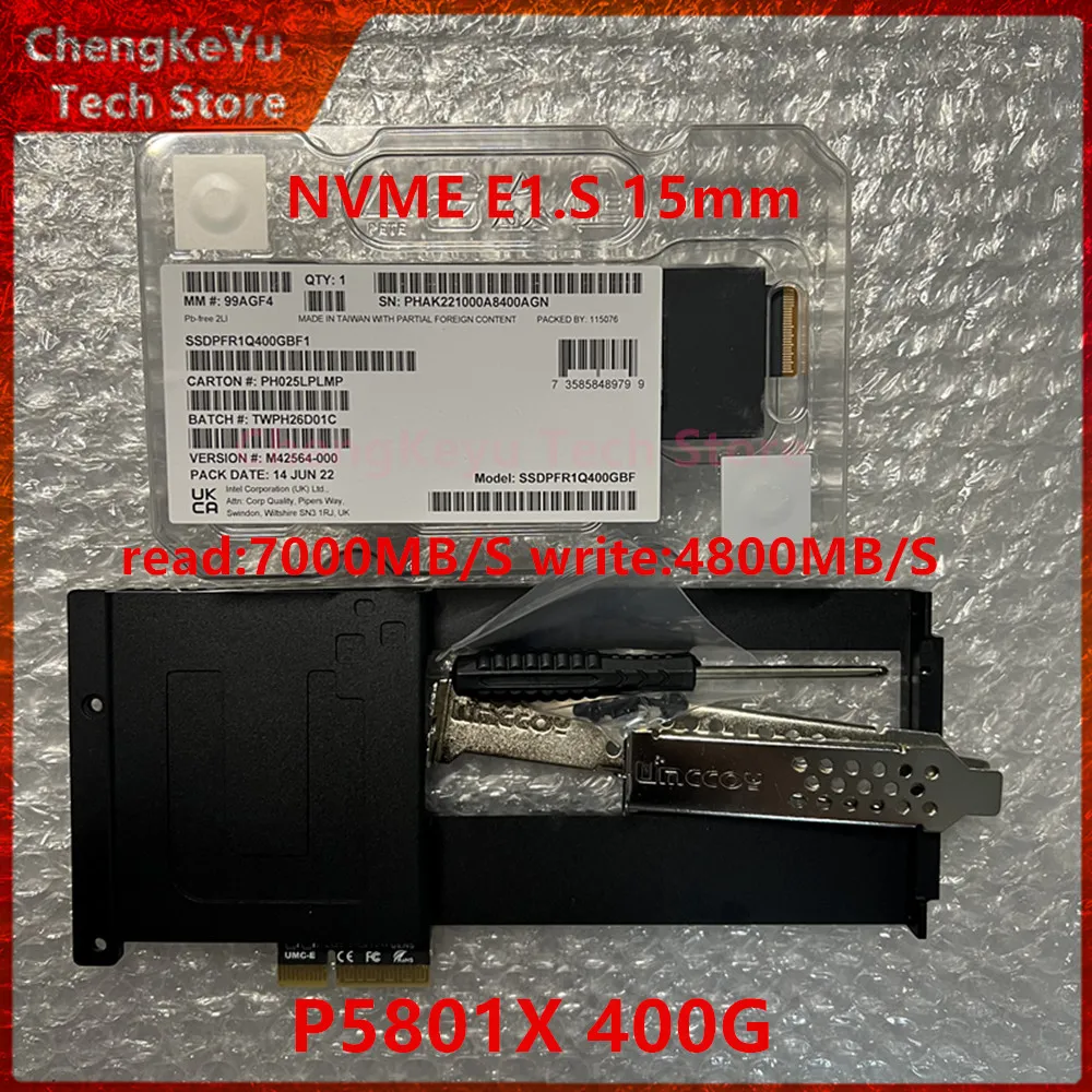 New&original For Intel Optane P5801X 400G SSD E1. S 15mm NVME PCIE4.0X4 Durability Enterprise Solid State Drive SSDPFR1Q400GBF1
New&original For Intel Optane P5801X 400G SSD E1. S 15mm NVME PCIE4.0X4 Durability Enterprise Solid State Drive SSDPFR1Q400GBF1
