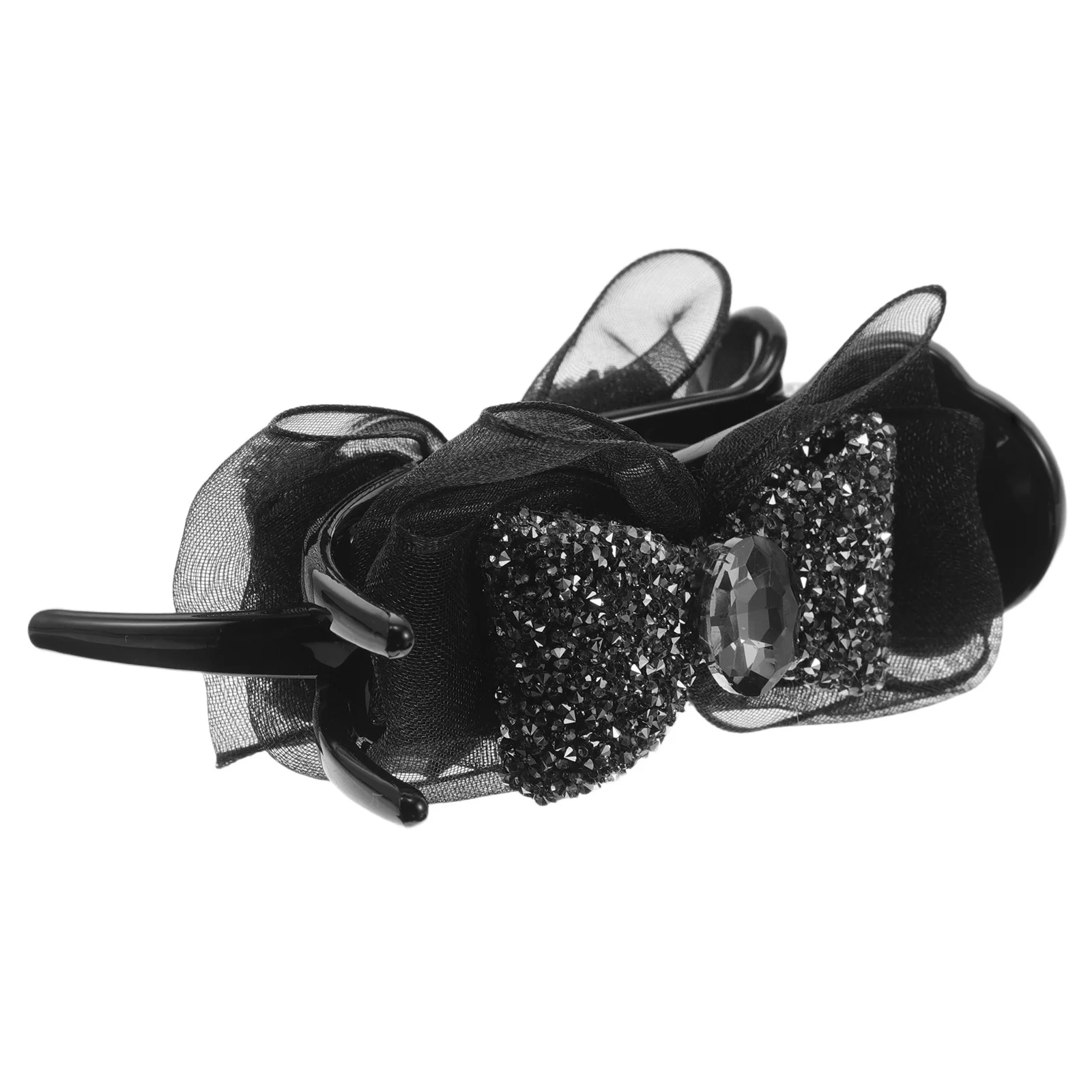 Rhinestone Bow Hair Clip Women High Ponytail Claw Clip Elegant Hair Accessories Multi Functional for Party Bun 
Rhinestone Bow Hair Clip Women High Ponytail Claw Clip Elegant Hair Accessories Multi Functional for Party Bun
