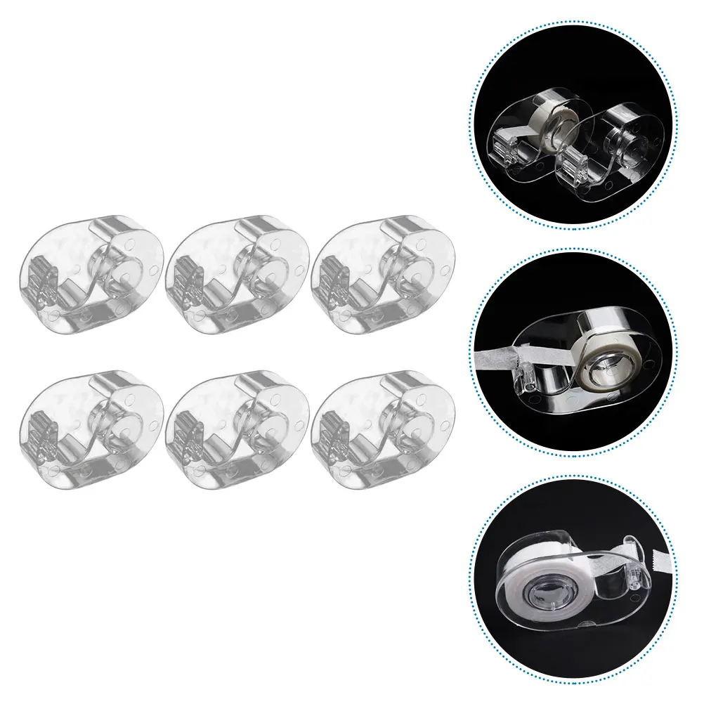 6pcs Eyelash Tape Transparent Acrylic Duct Dispenser Professional Beauty Tool Safe Convenient Make up Accessories
6pcs Eyelash Tape Transparent Acrylic Duct Dispenser Professional Beauty Tool Safe Convenient Make up Accessories