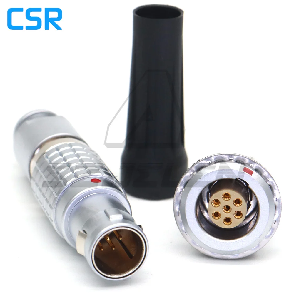 FGG ECG EGG 1B 7-Pin Connector Aviation Plug, Suitable for ARRI AELXA camera EXT port plug and socket
FGG ECG EGG 1B 7-Pin Connector Aviation Plug, Suitable for ARRI AELXA camera EXT port plug and socket