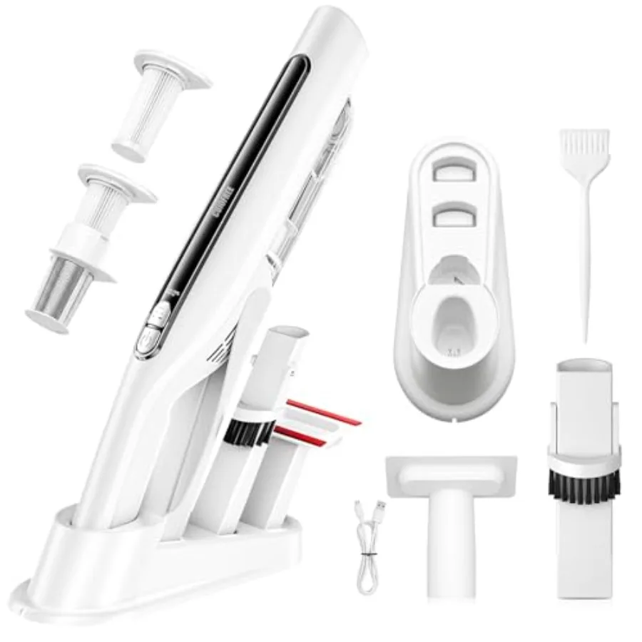 Handheld Vacuum Cordless, 24KPA High Power Car Vacuum with Brushless Motor, LED Light, Charging Dock, Rechargeable Hand Held Va
Handheld Vacuum Cordless, 24KPA High Power Car Vacuum with Brushless Motor, LED Light, Charging Dock, Rechargeable Hand Held Va