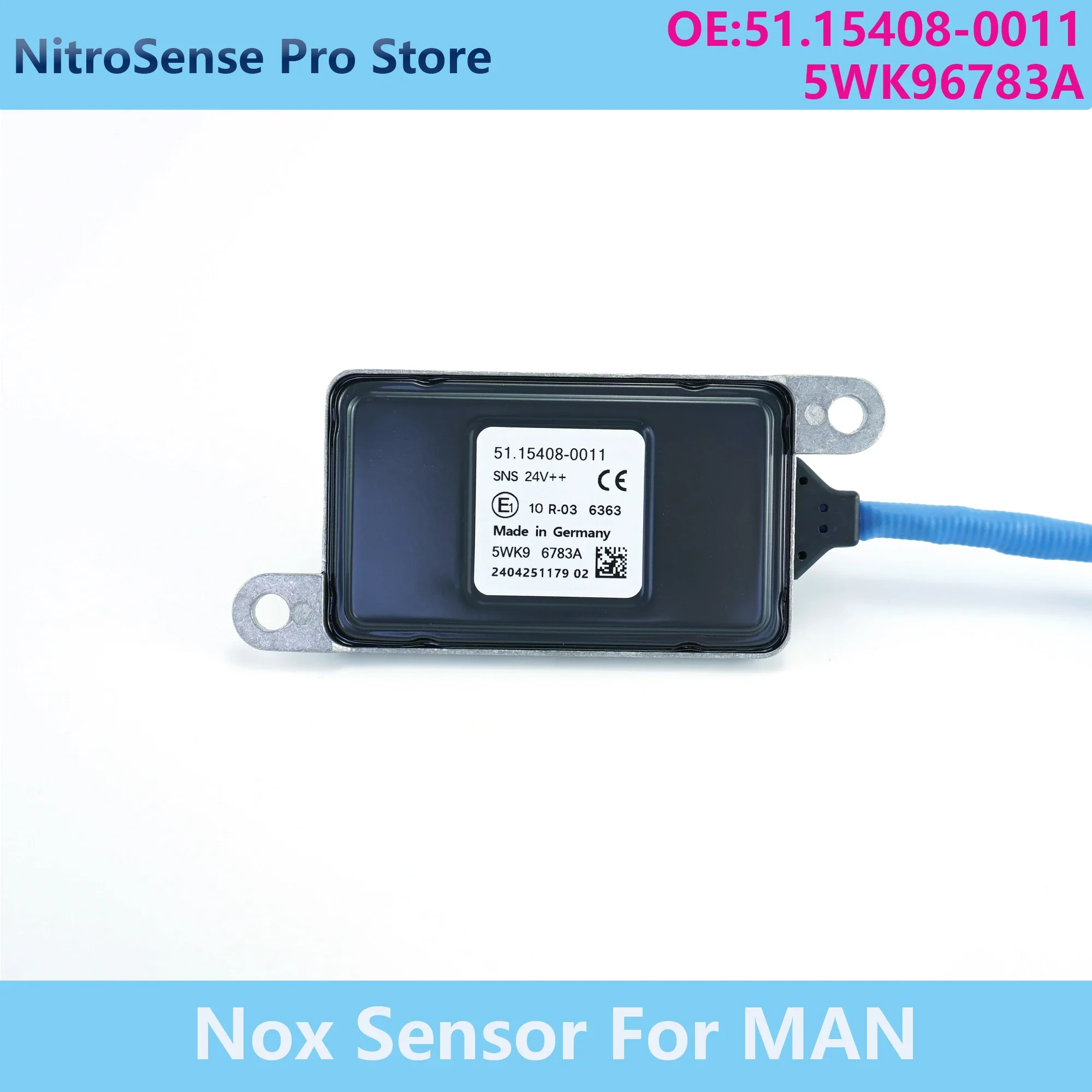 5WK96783A 51.15408-0011 51154080011 5WK9 6783A Nitrogen Oxide Sensor 24V For MAN Truck TGX TGS TGL TGM Euro6 Truck Nox Sensor
5WK96783A 51.15408-0011 51154080011 5WK9 6783A Nitrogen Oxide Sensor 24V For MAN Truck TGX TGS TGL TGM Euro6 Truck Nox Sensor