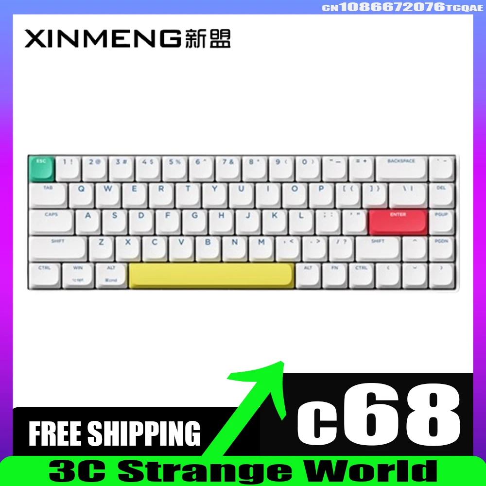 Xinmeng C68 механическая клавиатура 3 режима Bluetooth USB Беспроводная клавиатура для киберспорта RGB Легкие аксессуары для ПК офисный подарок для геймера
Xinmeng C68 механическая клавиатура 3 режима Bluetooth USB Беспроводная клавиатура для киберспорта RGB Легкие аксессуары для ПК офисный подарок для геймера