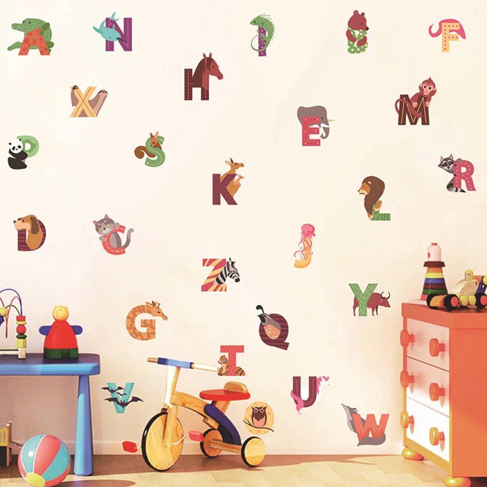 Cartoon Stickers Kindergarten Wall Alphabet Decal Pvc 's Room Animal Nursery 
Cartoon Stickers Kindergarten Wall Alphabet Decal Pvc 's Room Animal Nursery