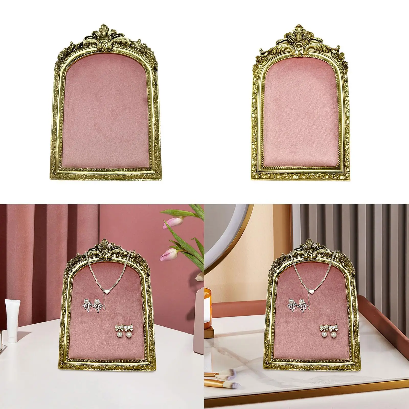 Frame Organizer Stand with Velvet Backing Photo Props Necklace Organizer for Anniversaries Birthdays Wedding Women Gifts
Frame Organizer Stand with Velvet Backing Photo Props Necklace Organizer for Anniversaries Birthdays Wedding Women Gifts