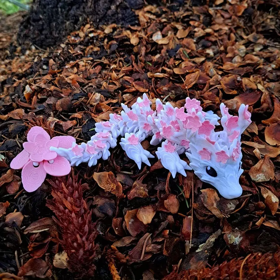 Cute 3D Printed Cherry Blossom Dragon - Colorful Intricate Floral Design Statue - Durable Plastic - Home & Car Desk Decor
Cute 3D Printed Cherry Blossom Dragon - Colorful Intricate Floral Design Statue - Durable Plastic - Home & Car Desk Decor