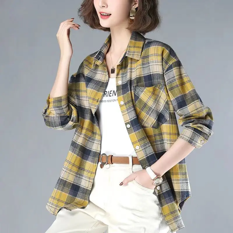 Женские клетчатые длинные све, хлопковые, повседневные, свободные, весенне-осенние, модные, для мам, с воротником на пуговицах
Женские клетчатые длинные све, хлопковые, повседневные, свободные, весенне-осенние, модные, для мам, с воротником на пуговицах