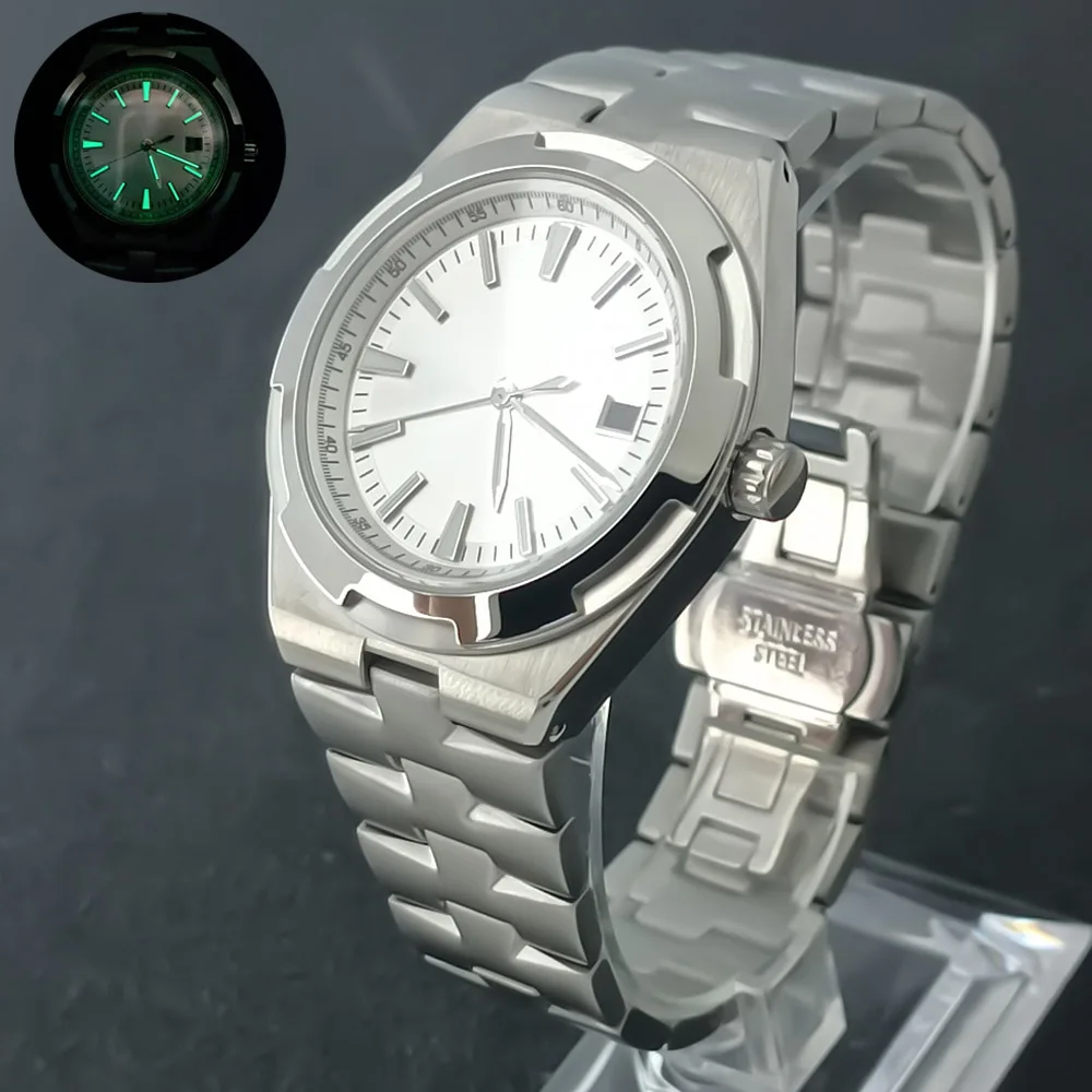 Серебро 41 мм, подходит для корпуса 8215, высококачественные аксессуары для часов, стальной ремешок, сапфировое стекло, подходит для циферблата диаметром 33 мм.
Серебро 41 мм, подходит для корпуса 8215, высококачественные аксессуары для часов, стальной ремешок, сапфировое стекло, подходит для циферблата диаметром 33 мм.