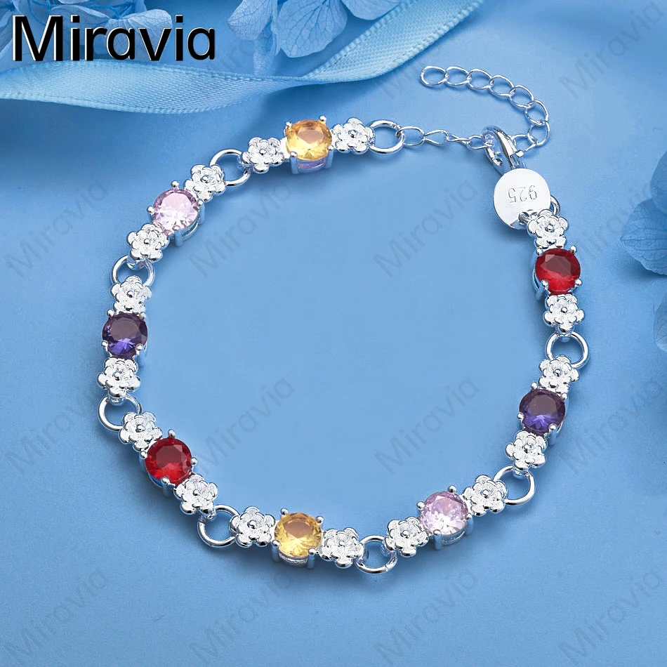 Miravia 925 Sterling Silver Multicolor Zircon Bracelet Women Exquisite Elegant Engagement Jewelry
Miravia 925 Sterling Silver Multicolor Zircon Bracelet Women Exquisite Elegant Engagement Jewelry