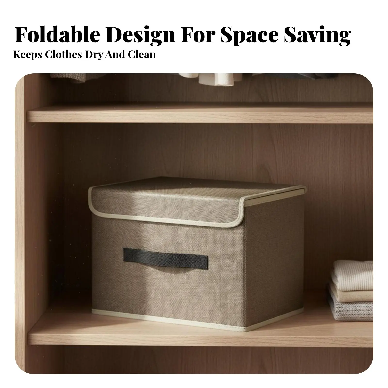 Foldable Storage Box with Lid Particles Proof Foldable Clothes Organizer Foldable Clothes Organizer Space-Saving for Women
Foldable Storage Box with Lid Particles Proof Foldable Clothes Organizer Foldable Clothes Organizer Space-Saving for Women