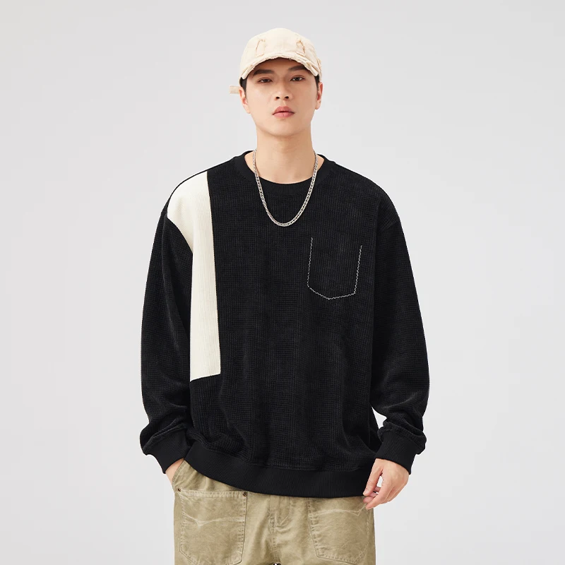 Contrast-Color Stitching Sweatshirt Men's Loose round Neck All-Matching Street Leisure 2024 New Fall Men's Clothing Clothes
Contrast-Color Stitching Sweatshirt Men's Loose round Neck All-Matching Street Leisure 2024 New Fall Men's Clothing Clothes