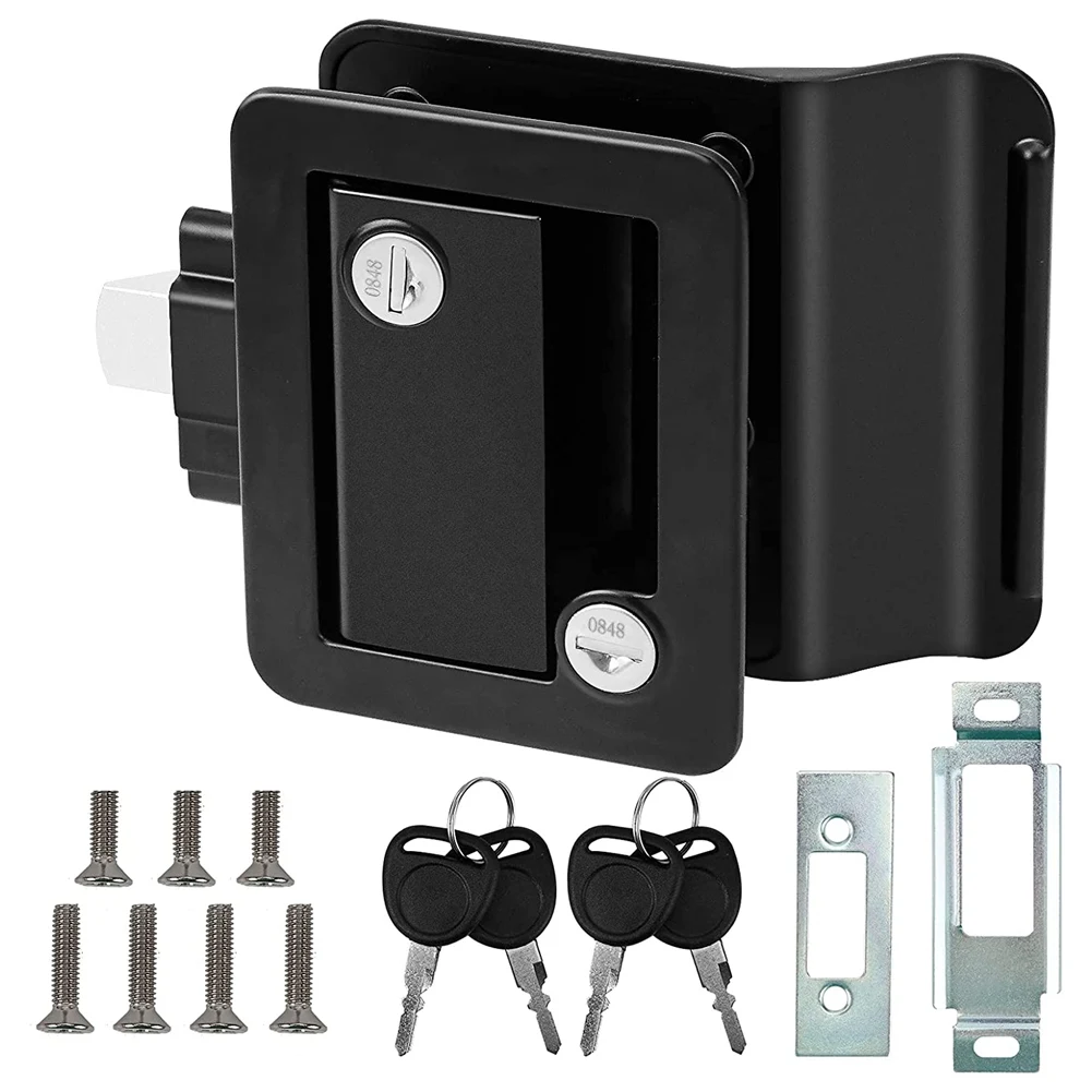 RV Travel Trailer Entry Door Lock,Camper Door Latch with Paddle Deadbolt, RV Handle for Cargo Hauler Horse Trailer Truck
RV Travel Trailer Entry Door Lock,Camper Door Latch with Paddle Deadbolt, RV Handle for Cargo Hauler Horse Trailer Truck