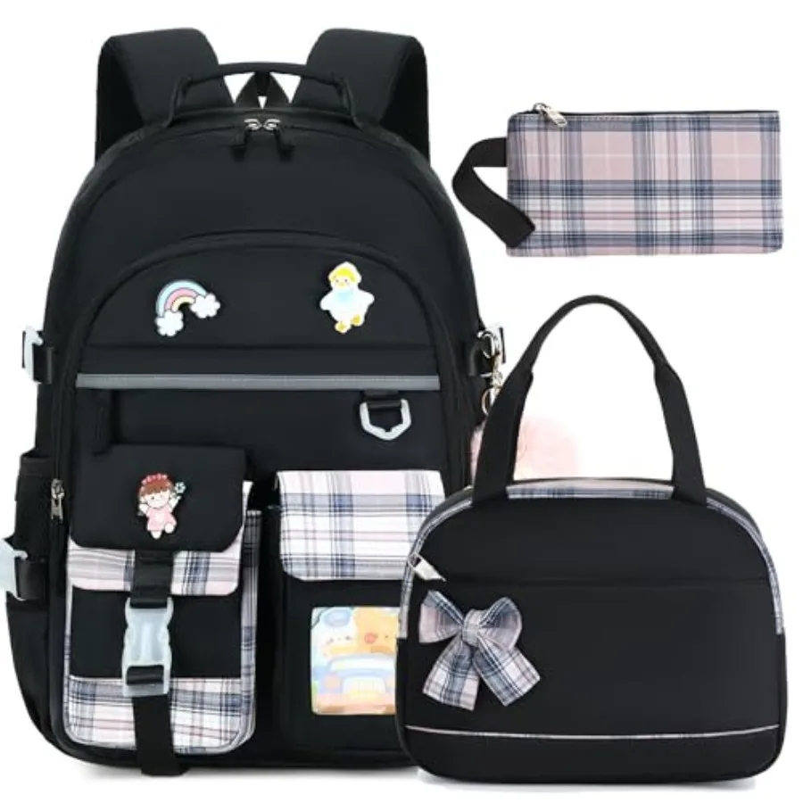 Backpack for Girls 15.6 Inch Laptop School Bag Elementary College 3pcs Backpacks Lunch box Pencil Case Set Bookbags for Girls T
Backpack for Girls 15.6 Inch Laptop School Bag Elementary College 3pcs Backpacks Lunch box Pencil Case Set Bookbags for Girls T