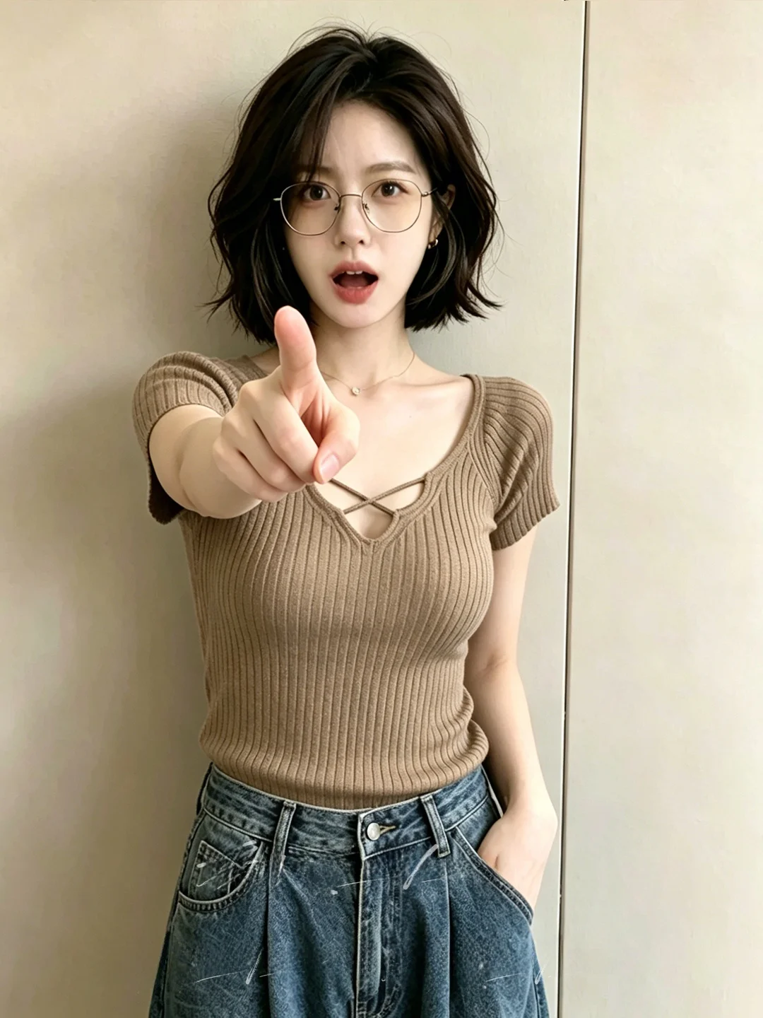 Korean Style Cross Tie Knitted Top Short Sleeve Women's Slim Fit Shoulder Design Summer New Fashion Soft Polyester V-neck
Korean Style Cross Tie Knitted Top Short Sleeve Women's Slim Fit Shoulder Design Summer New Fashion Soft Polyester V-neck