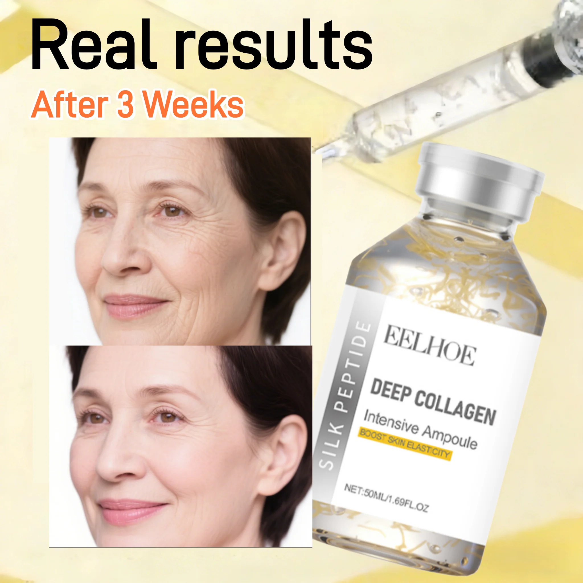 Silk Peptide Intensive Ampoule Set Deep Moisturizer Strengthen Skin Firming Face Anti-Aging Repair Repair Smooth Shrink Pore
Silk Peptide Intensive Ampoule Set Deep Moisturizer Strengthen Skin Firming Face Anti-Aging Repair Repair Smooth Shrink Pore
