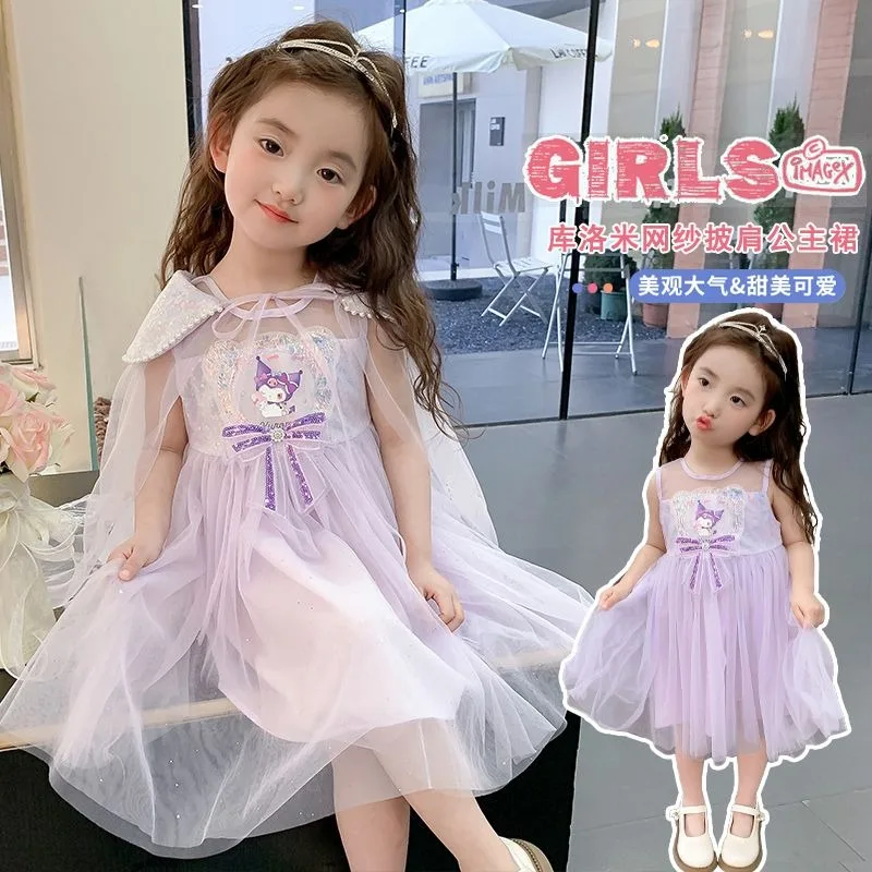 Girly Heart Kawaii Sanrio Kuromi Short Sleeve Princess Dress Summer 2025 New Children Fashionable Baby Sleeveless Vest Skirt Toy
Girly Heart Kawaii Sanrio Kuromi Short Sleeve Princess Dress Summer 2025 New Children Fashionable Baby Sleeveless Vest Skirt Toy
