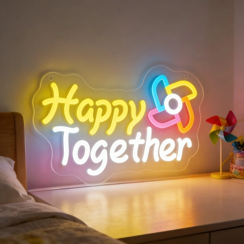 Neon Sign Happy Together LED Night Light USB Rechargeable Aesthetic Art Decor for Home Bedroom Party Anniversary Wedding Gift
Neon Sign Happy Together LED Night Light USB Rechargeable Aesthetic Art Decor for Home Bedroom Party Anniversary Wedding Gift