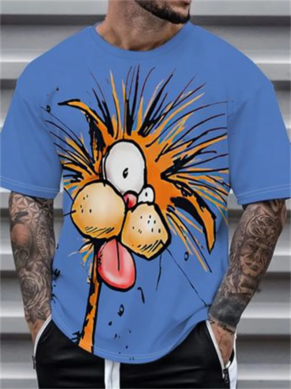 Summer Men T-Shirt Cartoon Anime Animal 3d Printing 2025 T-Shirt Men Retro Street Short Sleeved Casual Fashion Men Clothing Top
Summer Men T-Shirt Cartoon Anime Animal 3d Printing 2025 T-Shirt Men Retro Street Short Sleeved Casual Fashion Men Clothing Top