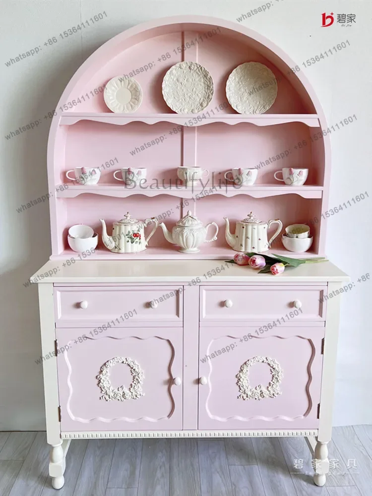 yj7 Light French entrance cabinet Solid wood dining side wall locker Dopamine color display cabinet
yj7 Light French entrance cabinet Solid wood dining side wall locker Dopamine color display cabinet