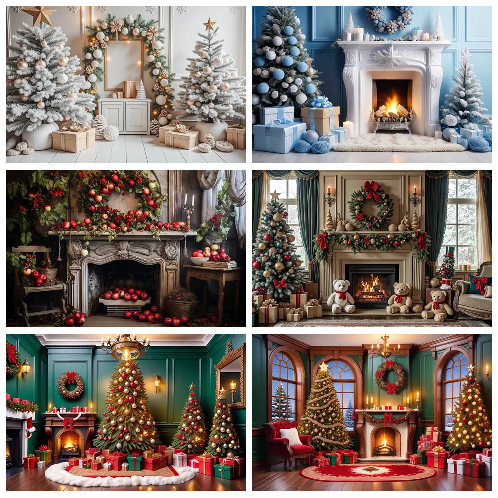 MOON.QG New Year Fireplace Backgrounds For Photographs Christmas Xmas Trees Snow Backdrop Photocall Birthday Wall Accessories
MOON.QG New Year Fireplace Backgrounds For Photographs Christmas Xmas Trees Snow Backdrop Photocall Birthday Wall Accessories